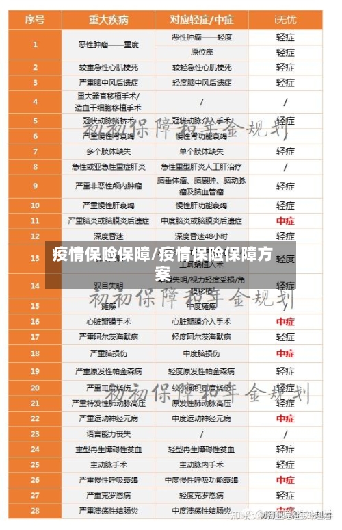疫情保险保障/疫情保险保障方案