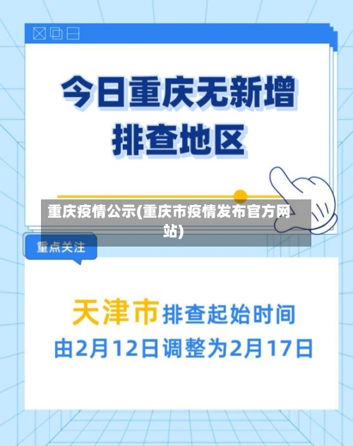 重庆疫情公示(重庆市疫情发布官方网站)