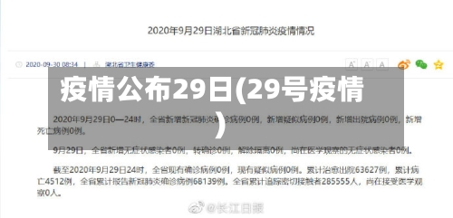 疫情公布29日(29号疫情)