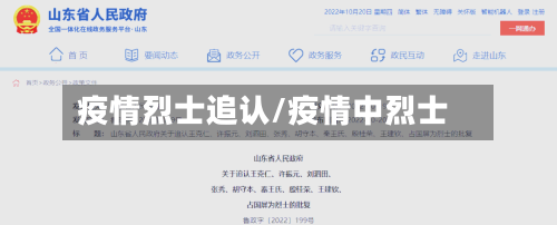 疫情烈士追认/疫情中烈士