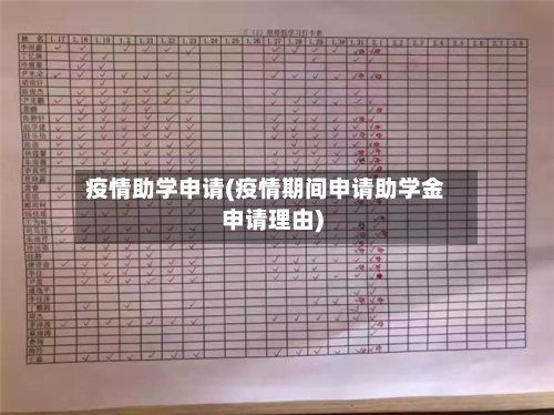 疫情助学申请(疫情期间申请助学金申请理由)