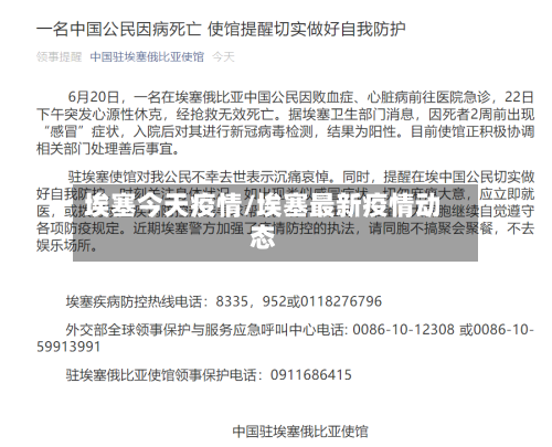 埃塞今天疫情/埃塞最新疫情动态