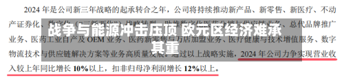 战争与能源冲击压顶 欧元区经济难承其重